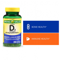 SPRING  VALLEY VITAMINA D3 5000 IU 125mcg  250 softgels